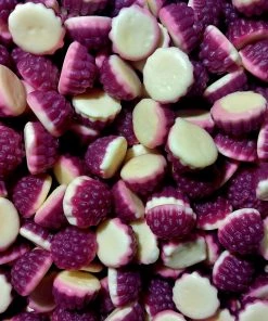 Rainbow Confectionery All Lollies Boysenberries And Cream Lollies