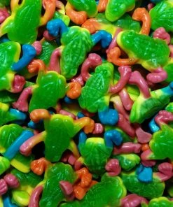 Vidal All Lollies Filled Green Frogs