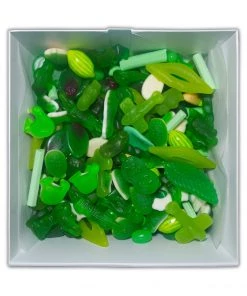 Candy Co Green Lolly Gift Box - 1kg Of Green Lollies