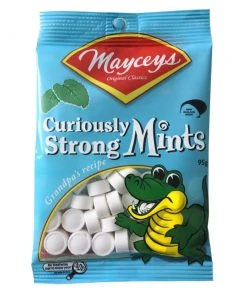 All Lollies Mayceys Curiously Strong Mints Handy Bag