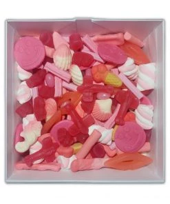 Candy Co Pink Lolly Gift Box - 1kg Of Pink Lollies