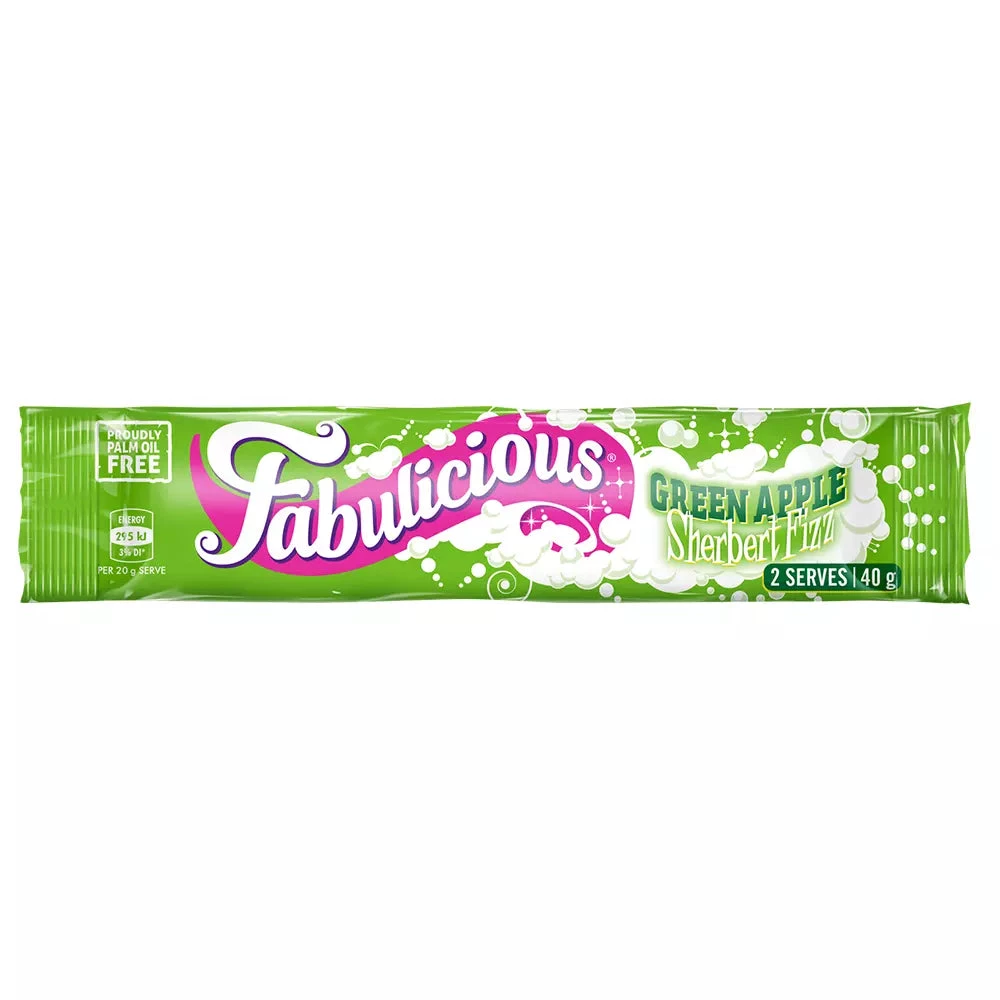 RJ's All Lollies Fabulicious Sherbet Fizz Green Apple 3 RJ's All Lollies Fabulicious Sherbet Fizz Green Apple