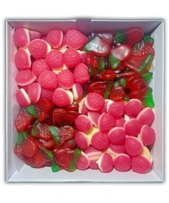 Candy Co Strawberry Lolly Box - 1kg Of Lollies